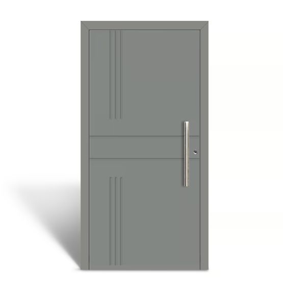 Hochwertige Aluminium-Haustüren der Linie ECO von Oknoplast bei TechniCasa Italia