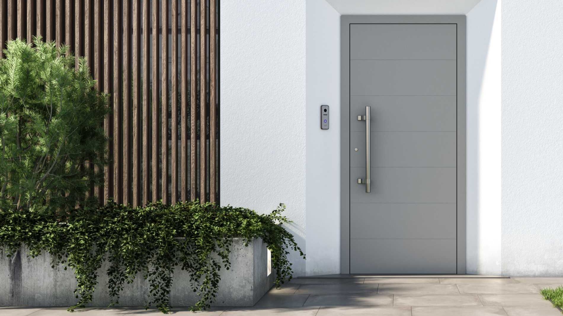 Hochwertige Aluminium-Haustüren der Linie ECO von Oknoplast bei TechniCasa Italia