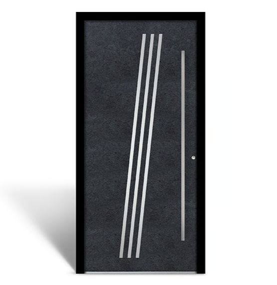 Stilvolle und Energieeffiziente Aluminiumeingangstüren der Linie Infinity von TechniCasa Italia