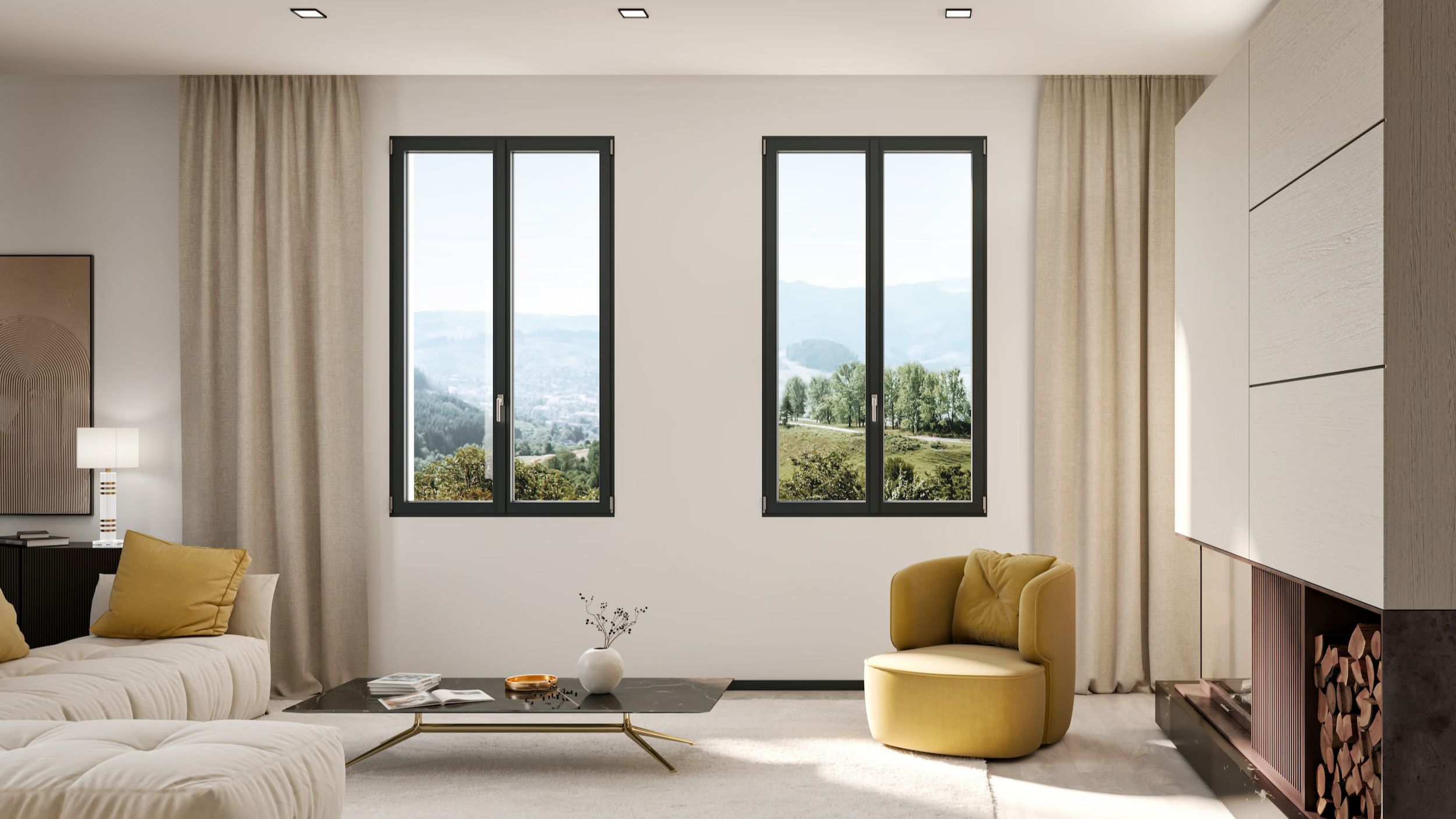 Oknoplast Titan EVO Aluminiumfenster: Symmetrie und Leistung ohne Kompromisse